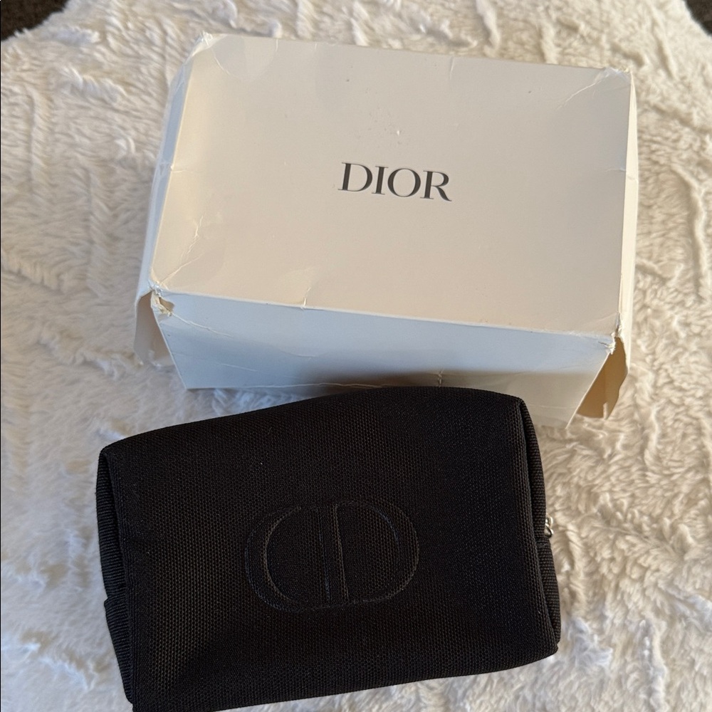 Dior Black Logo Pouch